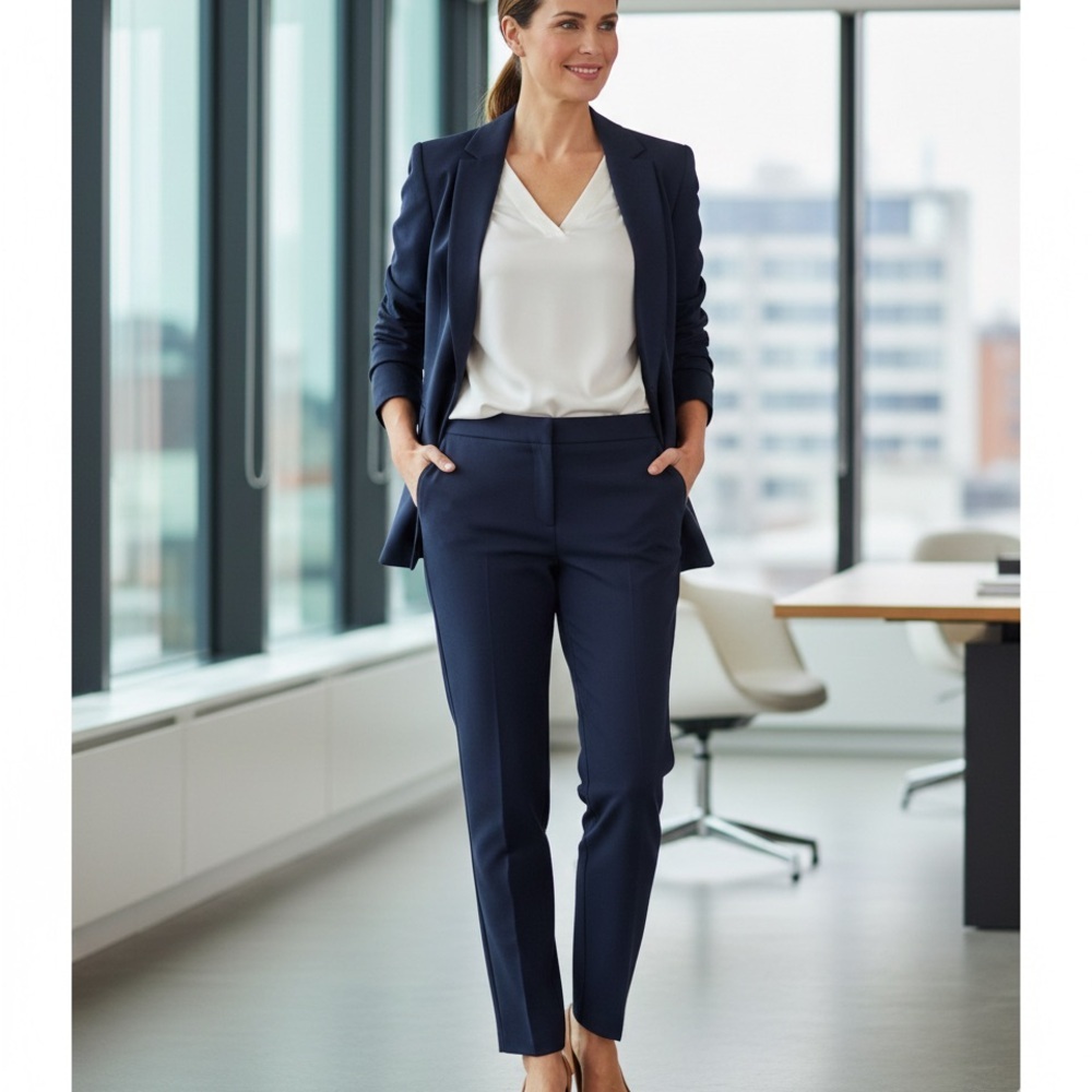 Susan Graver Navy Women's Pantsuit